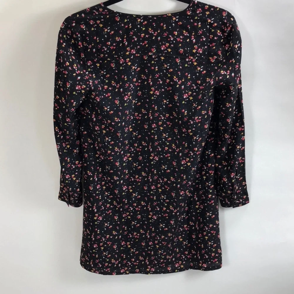 Madewell Sezane Ella Silk mini dress Small Floral ditsy - Picture 4 of 7